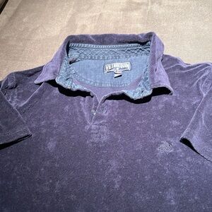 Vilebrequin Mens Navy Terry Short Sleeve shirt